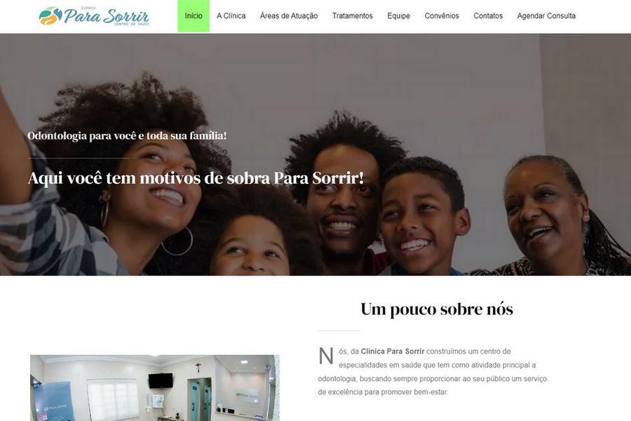 Criação de Site para Clínica para Sorrir