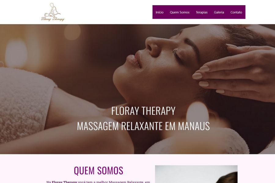 Criação de site Floray Therapy